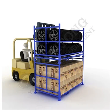 Rack de pneus dobrável